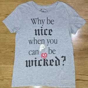 Disney Why Be Nice When You Can Be Wicked Shirt Poison Apple Women's Size Small